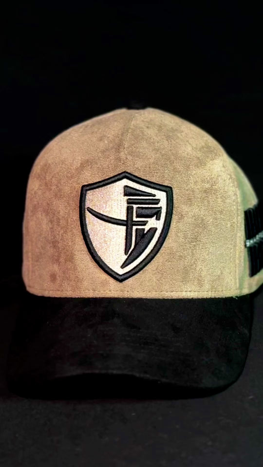 Suede Shield Hat